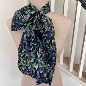 NWOT stunning Echo 100% silk long scarf